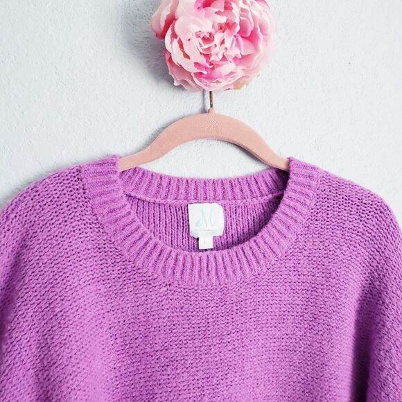 Shop The Mint Feeling Close To You Orchid Purple Textured Sweater - Picture 4 of 8